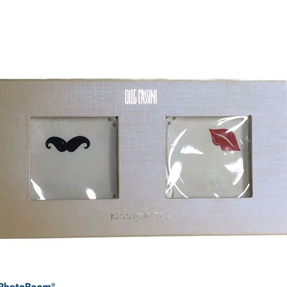 OlegCassini He & She Porcelain Set Of 2 Appetizer Serving 5” Plates Gift Set NIB - Picture 5 of 10